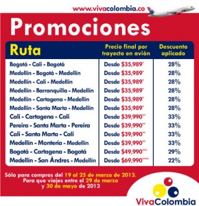 promociones viva colombia